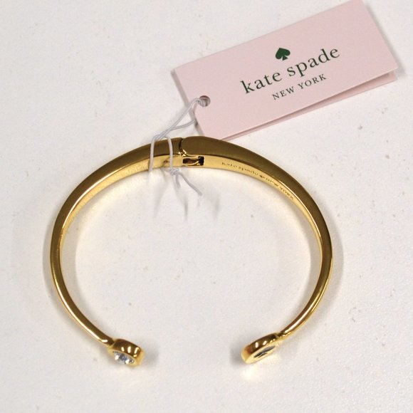 Kate Spade Spot the Spade Gold Metal Bangle - Picture 2 of 4